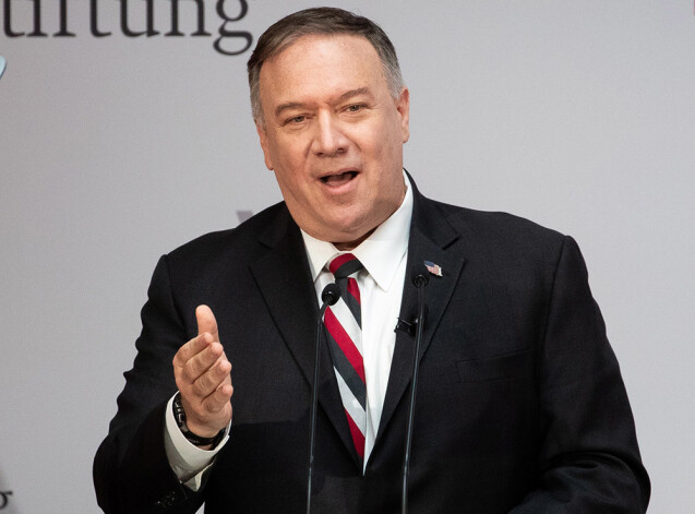 ASV valsts sekretārs Maiks Pompeo.