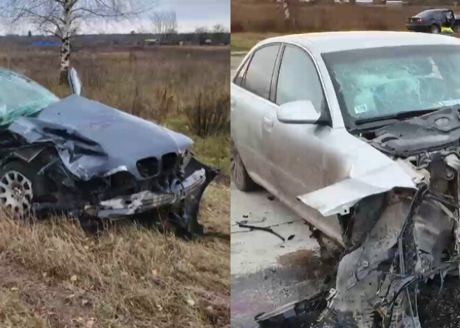 Славно покатались: на Румбуле у Audi сорвало переднюю часть, а BMW стал короче