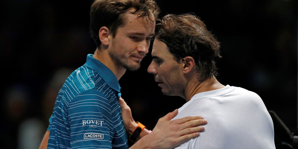 Nadals "ATP Finals" uzvar krievu tenisistu Medvedevu