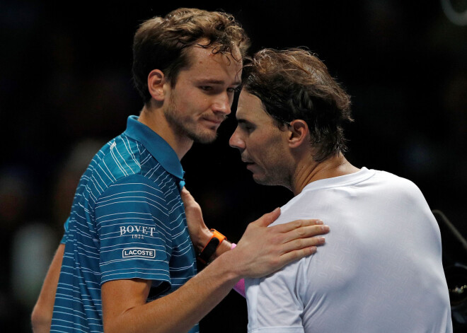 Nadals "ATP Finals" uzvar krievu tenisistu Medvedevu