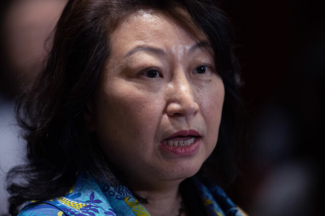 Čena Londonā ieradusies, lai veicinātu Honkongas kā strīdu risināšanas un darījumu noslēgšanas centra reputāciju.