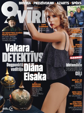 Žurnāla "9 Vīri" decembra numura vāks.