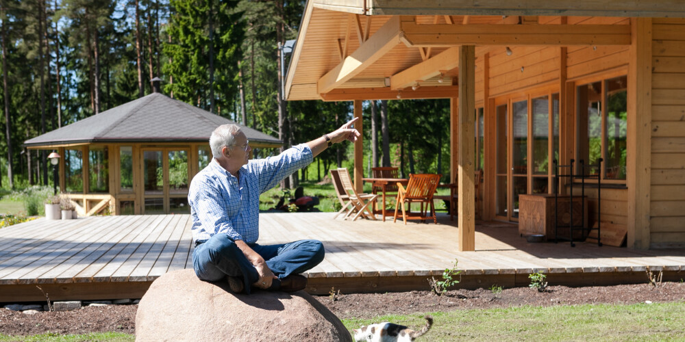 Jāņa Jurkāna māja izlikta tirgošanā par 500 000 eiro.