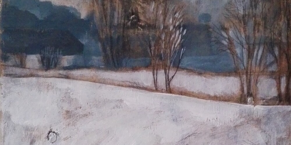 Mākslinieces Ērikas Mālderes gleznu izstāde “Ziema”