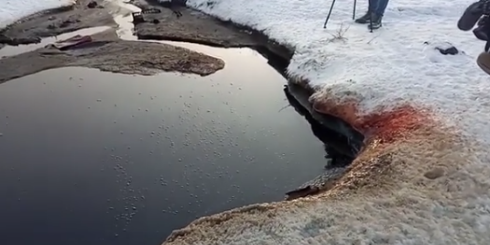 "Ko tādu jūs nebūsiet redzējuši" - Krievijā atrod asins "ezeru"