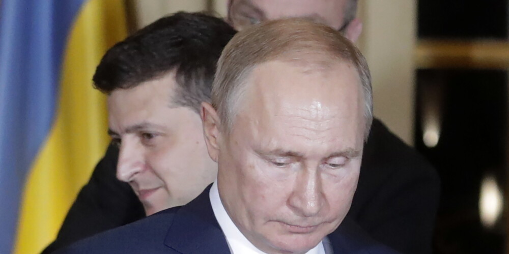 Putins un Zelenskis pirmo reizi tiekas divpusējās sarunās