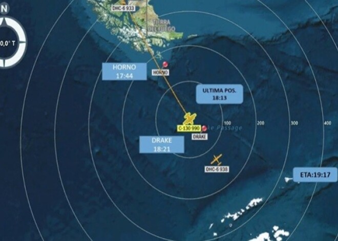 Ceļā uz militāro bāzi Antarktikā pazudusi Čīles armijas lidmašīna ar 38 cilvēkiem