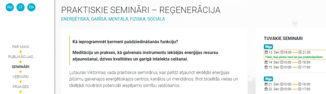 Kāds escentrisks "iekšējās telpas enerģijas sakārtotājs" gatavojas savu brīnumpraksi demonstrēt Latvijas Universitētes akadēmiskajā centrā.