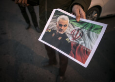 Irānas Revolucionārās gvardes vienības "Kudsas spēki" komandieris ģenerālis Kasems Soleimani.