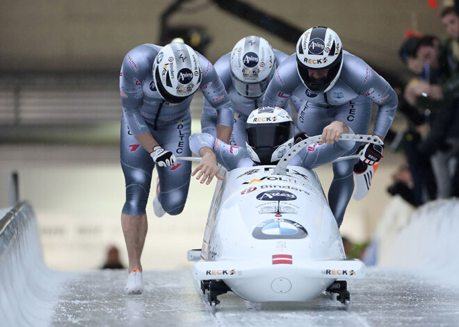 Ķirbermaņa bobsleja četrinieks Vinterbergā ierindojas piektajā vietā