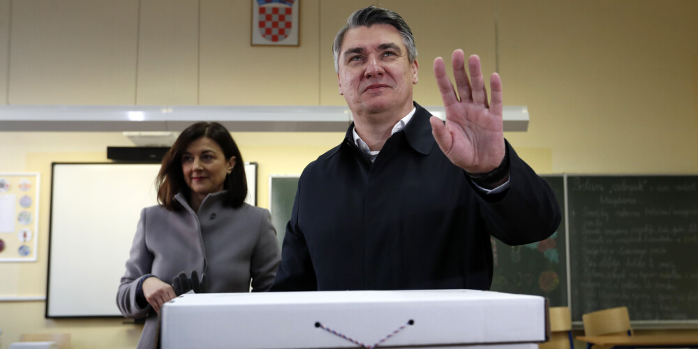 Horvātijas prezidenta vēlēšanās, visticamāk, uzvarējis ekspremjers Milanovičs
