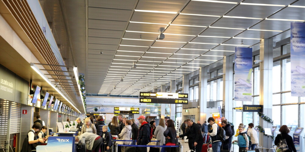 Рижский аэропорт за 2019 год обслужил на 10,5% пассажиров больше
