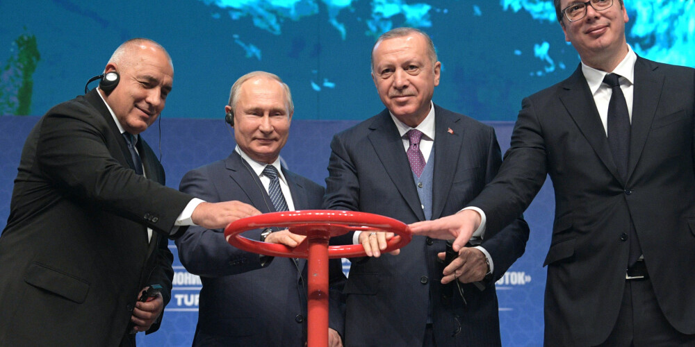 Putins un Erdoans nodod ekspluatācijā "TurkStream"