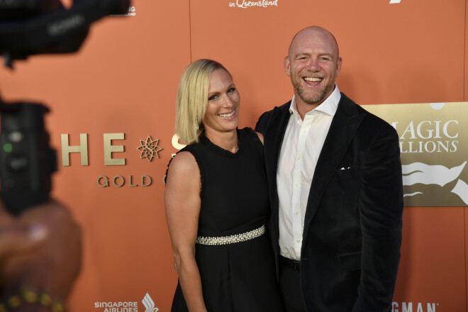 Zāra ar vīru Maiku Tindalu šā gada sākumā.