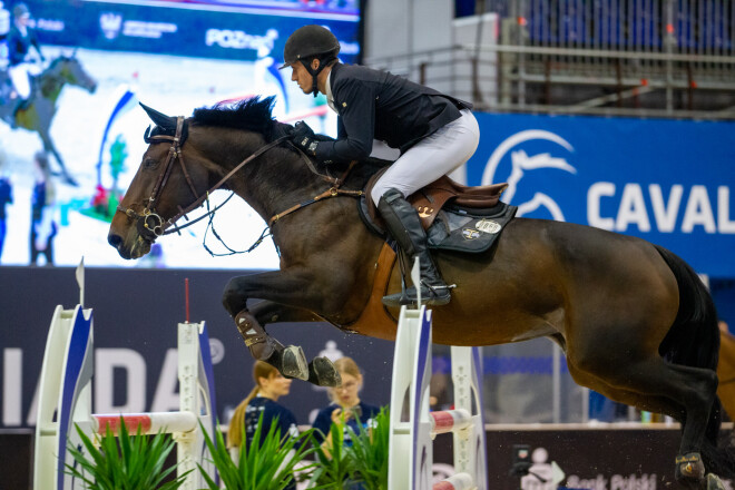 Kristaps Neretnieks starptautiskajās četrzvaigžņu līmeņa sacensībās (CSI4*) Poznaņā, Polijā.