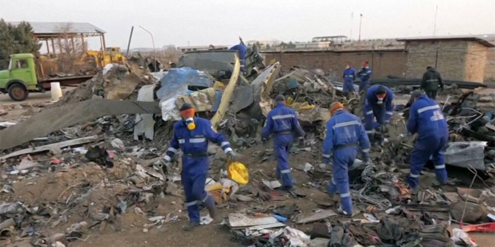 Ukrainas lidmašīnas notriekšanas lietā Irānā aizturēti vairāki cilvēki