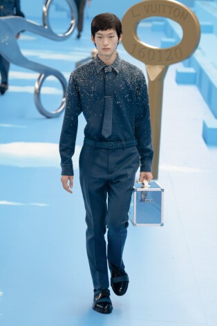 Louis Vuitton vīriešu mode skate, rudens/ziema 2020. Parīzes modes nedēļa
