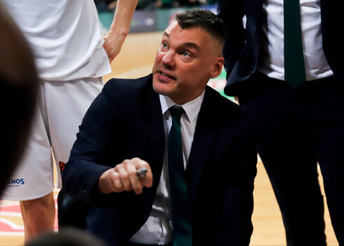 Kauņas "Žalgiris" galvenais treneris Šarūns Jasikevičs.