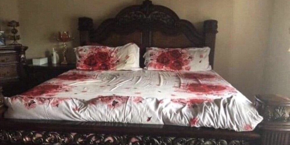 Vīrietis Velsā gribēja guļamistabā radīt romantisku noskaņu, taču rezultātā tika pie "asiņainas nozieguma vietas"