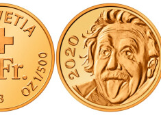 Šveicē izkalta pasaulē mazākā zelta monēta