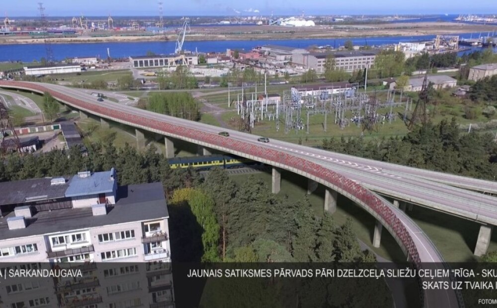 Rīgas dome plāno aizņemties 20,99 miljonus, lai uzbūvētu Sarkandaugavas pārvadu