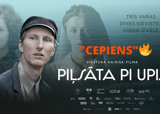 Kinoteātrī “Splendid Palace” pirms filmas “Pilsēta pie upes” Rūdolfa Kugrēna un Viestura Kairiša “cepiens”