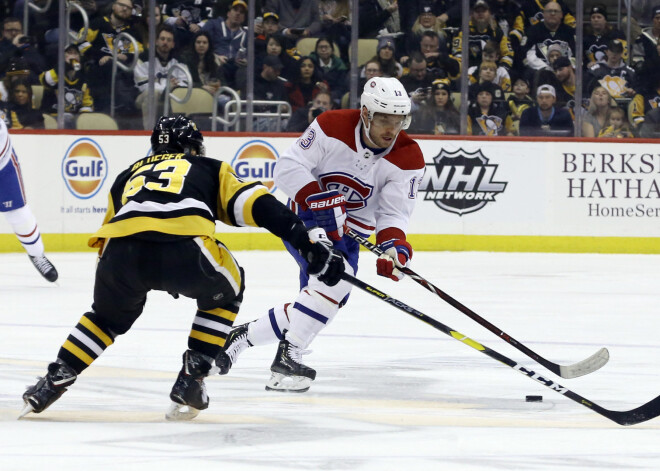 Teodoram Bļugeram - rezultatīva piespēle "Penguins" uzvarā; Merzļikins spēles trešā zvaigzne zaudējumā