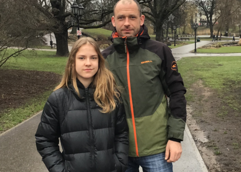 Элизабе с отцом