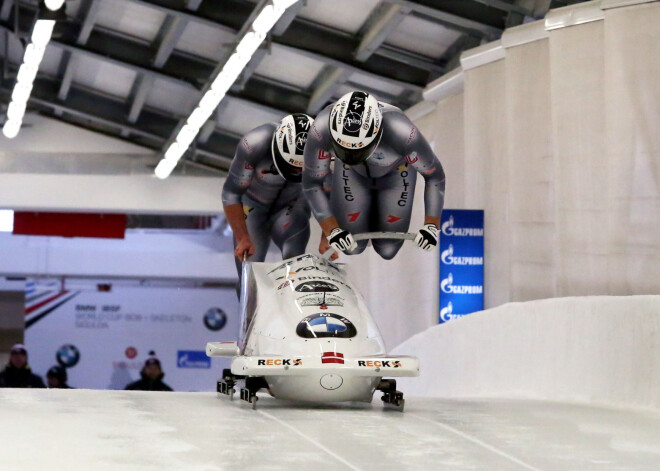 Latvijas bobsleja izlase uz pasaules čempionātu devusies ar trim divnieku ekipāžām