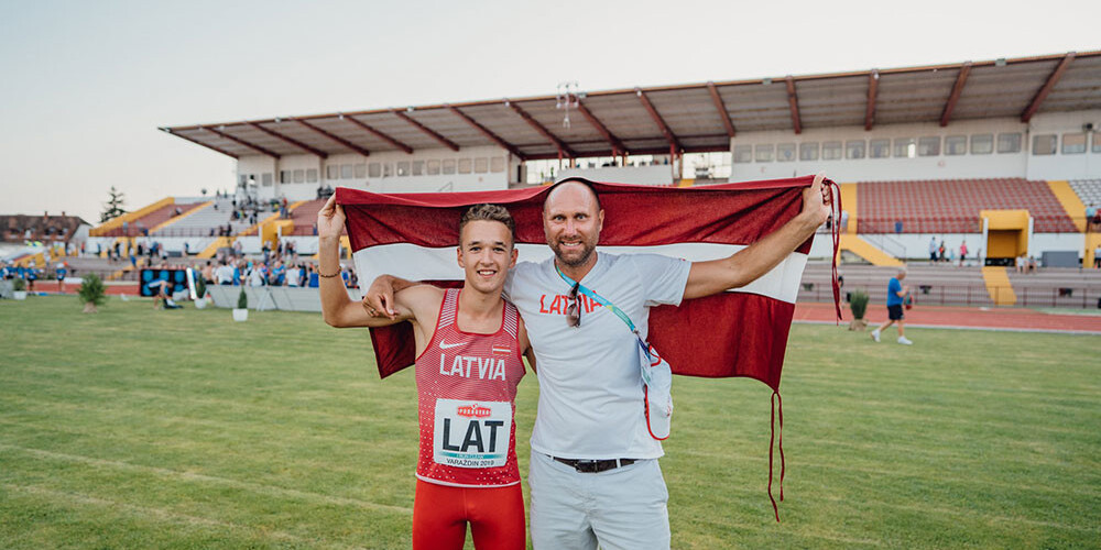 Bambals 800 metros labo 40 gadus vecu Latvijas U-20 rekordu telpās