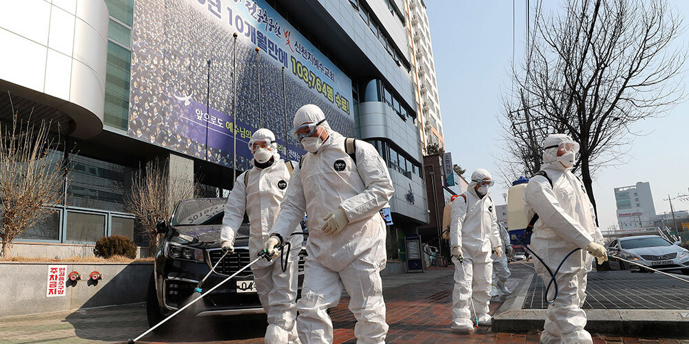 Koronavīruss Dienvidkorejā: Tegu mērs aicina 2,5 miljonus cilvēku palikt iekštelpās