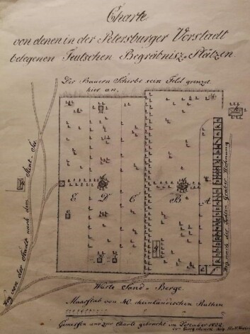 Самый старый сектор кладбища, где захоронения производились с 1773 года. Именно здесь сегодня и была найдена надгробная табличка