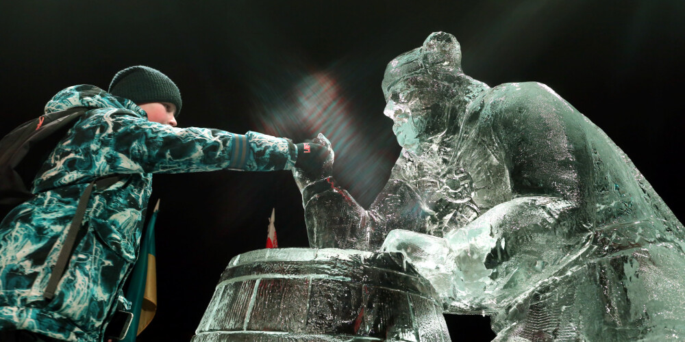 Komanda no Jelgavas Aļaskas ledus skulptūru čempionātā izcīna pirmo vietu