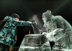 Starptautiskais Ledus skulptūru festivāls Jelgavā.