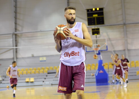 Latvijas vīriešu basketbola izlases spēlētājs Žanis Peiners.