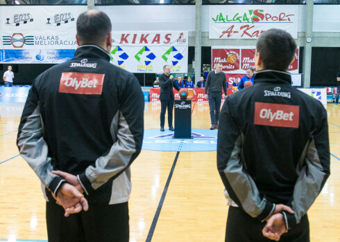 Basketbola tiesneši "Valga-Valka"/"Maks&Moorits" spēlē.