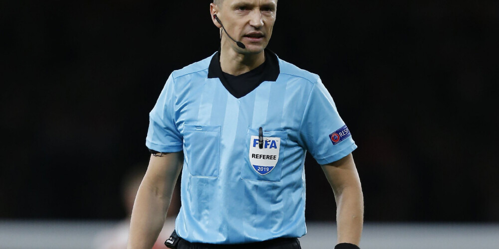 Latvijas vadošais futbola tiesnesis Andris Treimanis.