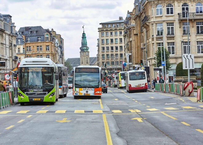 Luksemburga no sestdienas visā valstī ievieš bezmaksas sabiedrisko transportu