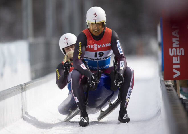 Latvijas kamaniņu sportisti sezonu noslēdz ar ceturto vietu komandu stafetē