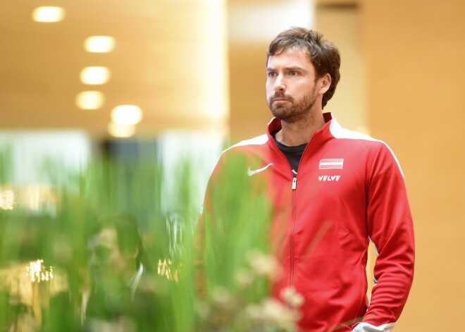 Latvijas vīriešu tenisa izlases spēlētājs Ernests Gulbis.