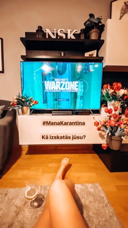 Nikola sociālajos tīklos rāda, kā šobrīd pavada laiku Latvijā, kur vīrusa dēļ ieviesti stingri ierobežojumi, – mājās, pie TV!