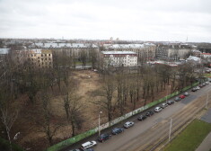Bijušā velotreka "Marss" teritorija Brīvības gatvē 207, kur plānots būvēt jaunu ēku Valsts drošības dienestam.