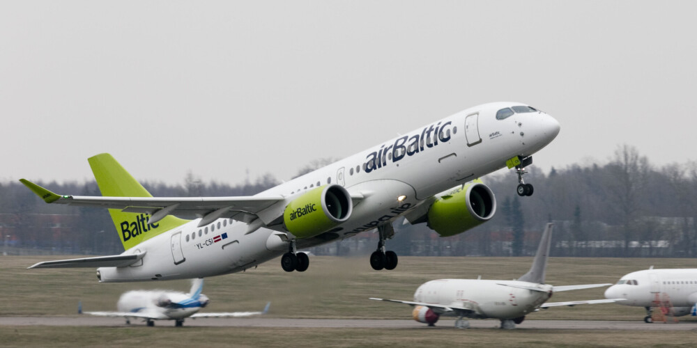 Nākamnedēļ ieplānots papildu "airBaltic" avioreiss Frankfurte-Rīga