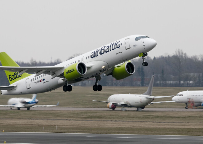 Nākamnedēļ ieplānots papildu "airBaltic" avioreiss Frankfurte-Rīga