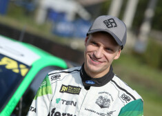 Latvijas rallijkrosa pilots Jānis Baumanis.