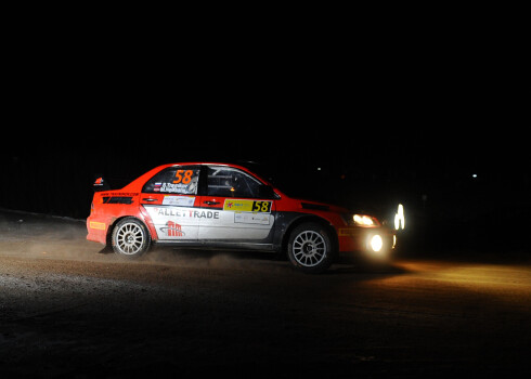 Kadrs no  "Rally Liepāja" 2013. gada, kad tas vēl bija ziemas rallijs. 