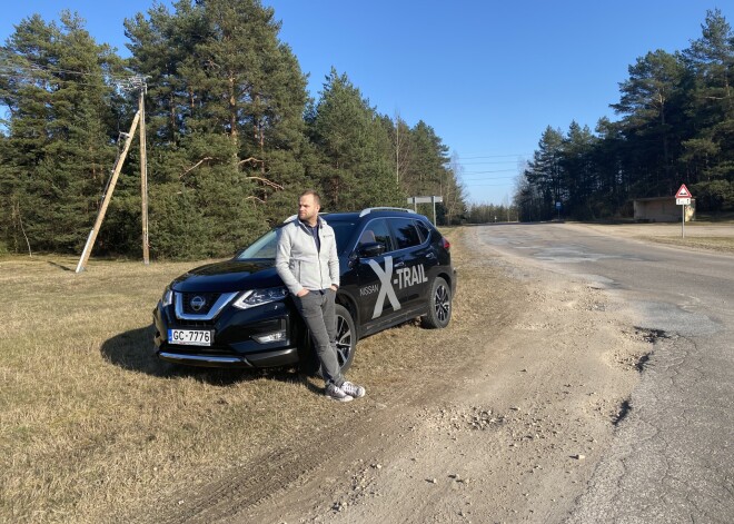 Dāvis Valdnieks testē "Nissan X-Trail"