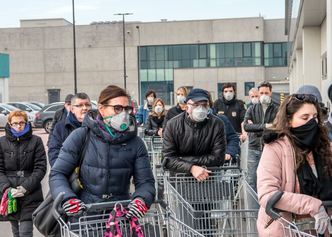 Itālijā pirmo reizi samazinājies aktīvo Covid-19 gadījumu skaits