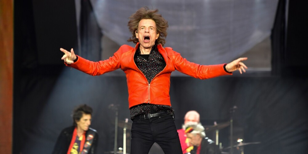 Grupas "The Rolling Stones" solists Miks Džegers.