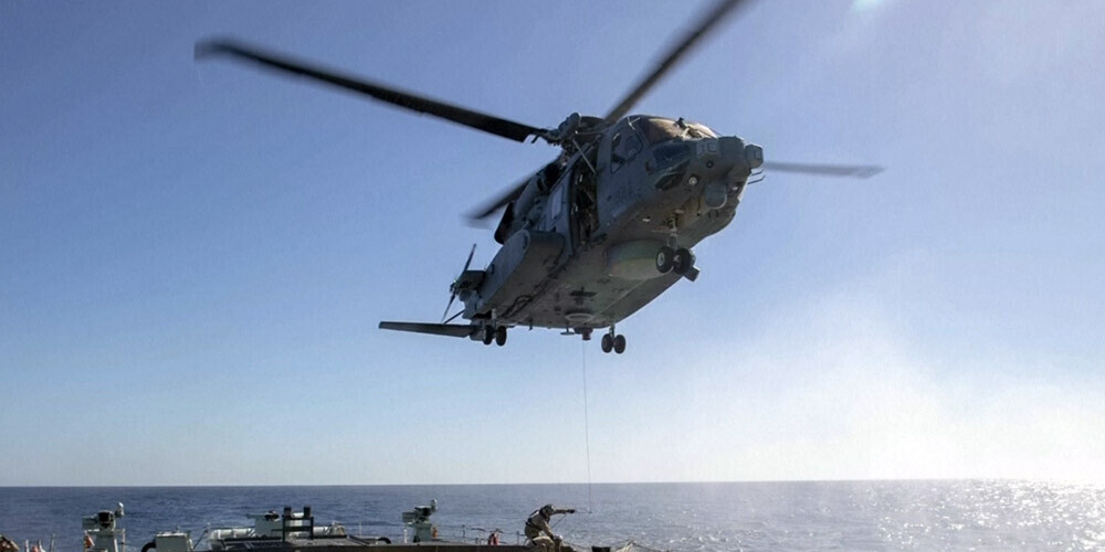 Mācību laikā pie Grieķijas salas pazudis Kanādas armijas helikopters